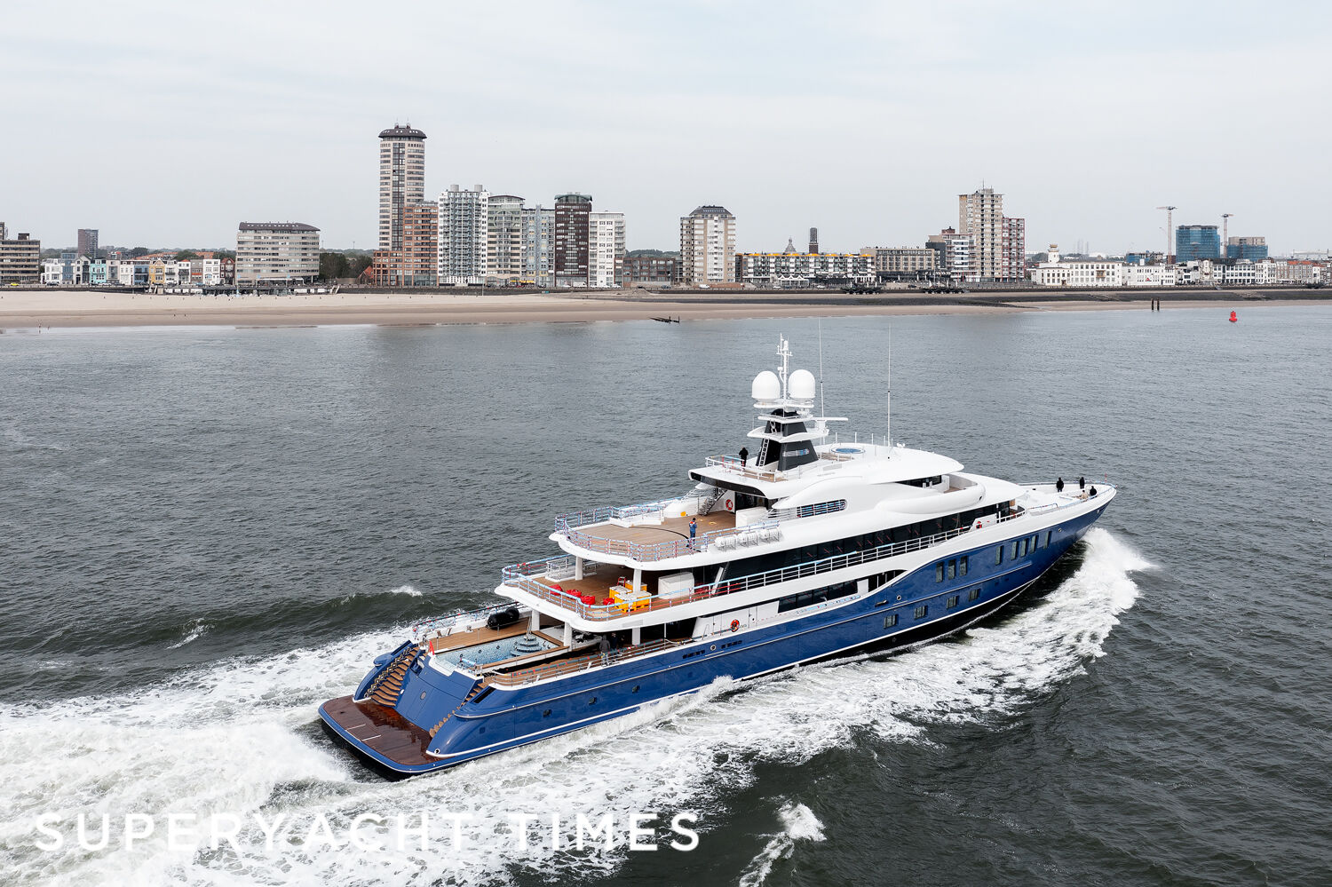 Amels 24207 yacht on sea trials