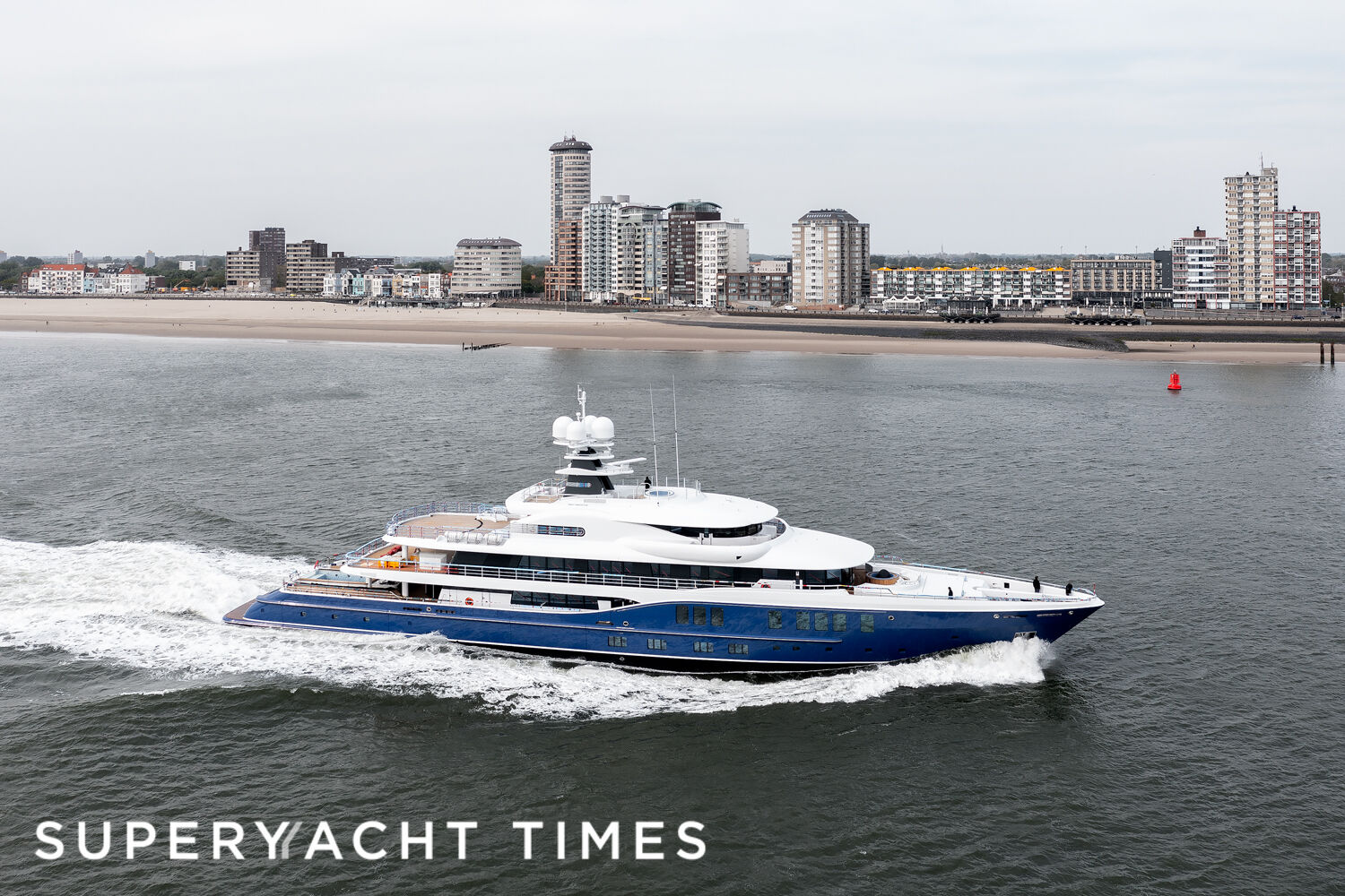 Amels 24207 yacht on sea trials