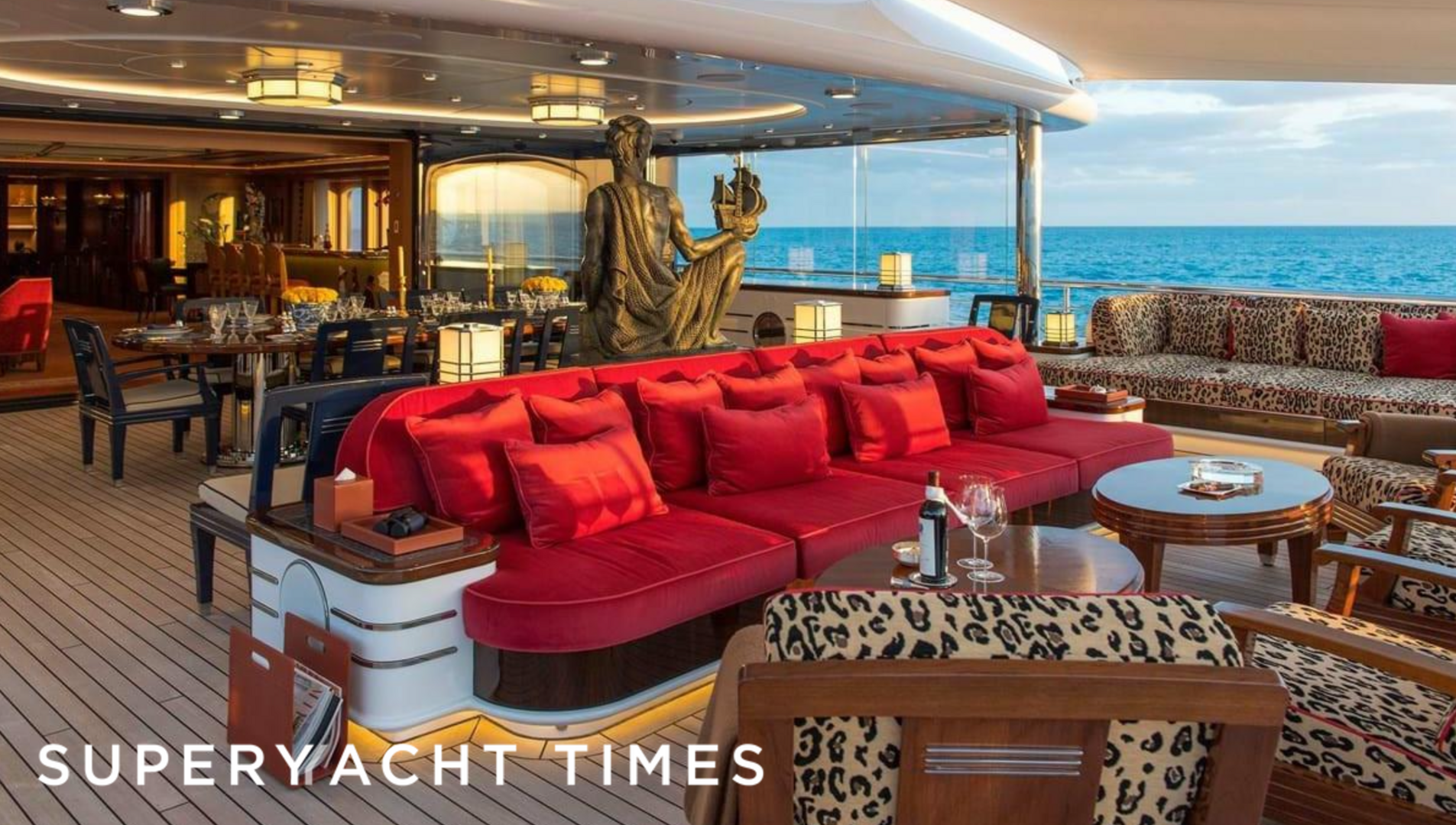 Aurora yacht aft deck 