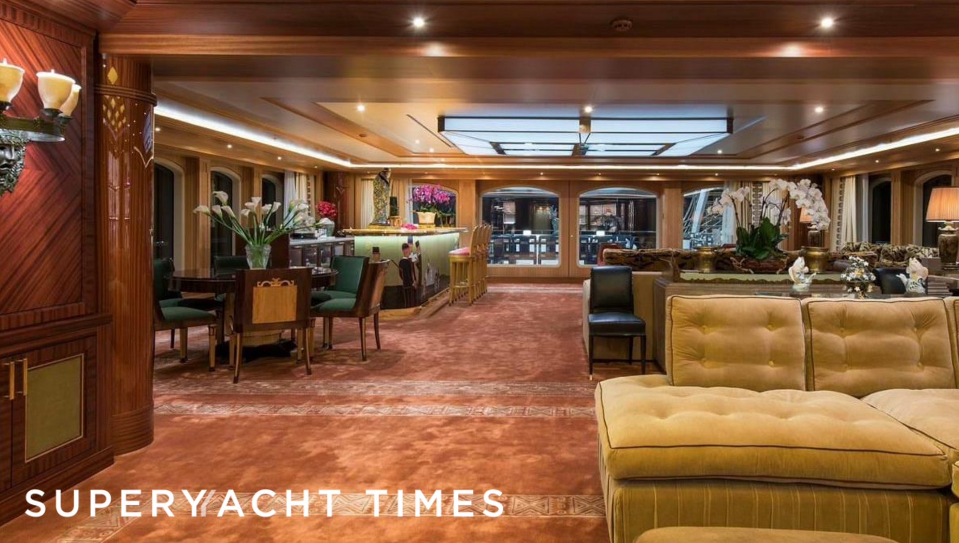 Aurora yacht saloon