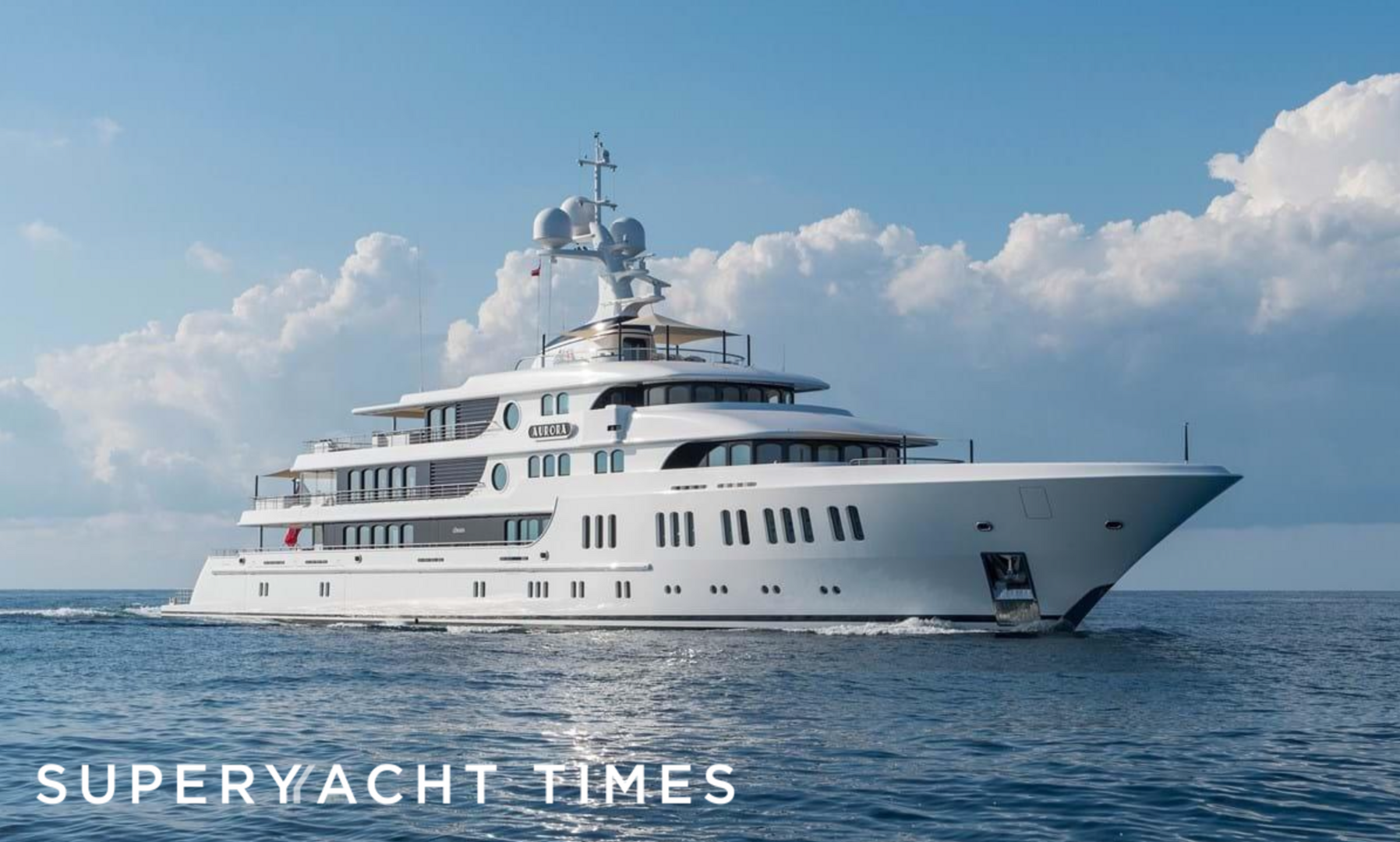 Aurora yacht anchored 