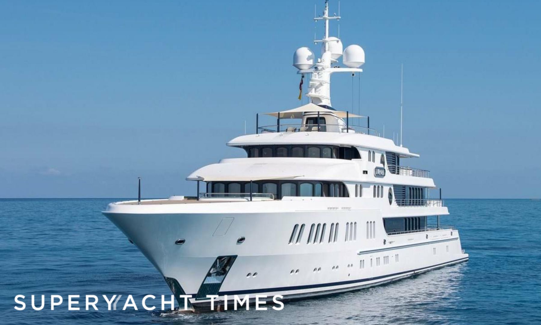 Aurora yacht anchored 
