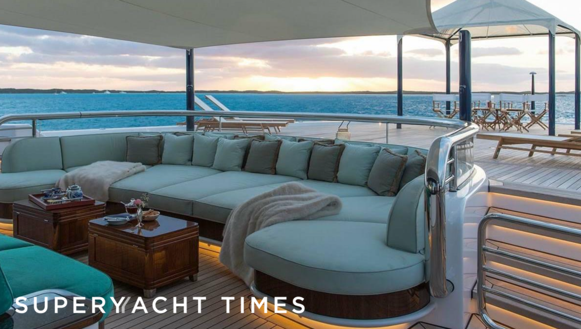 Aurora yacht upper deck 