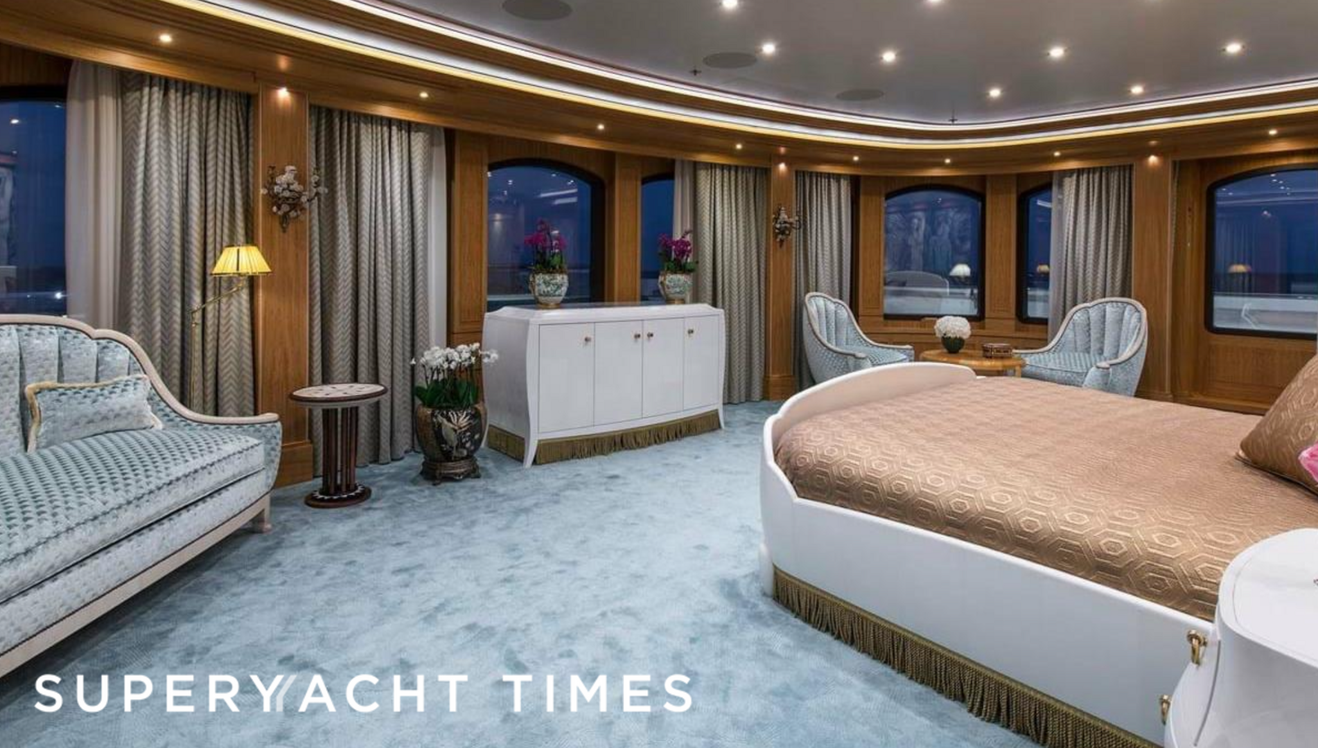Aurora yacht stateroom 