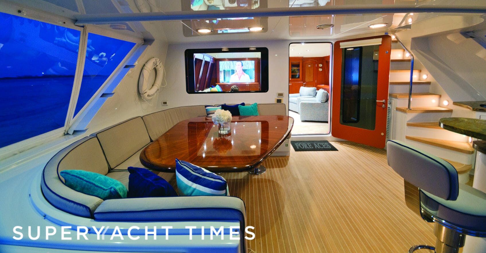 Fore Aces yacht aft deck 
