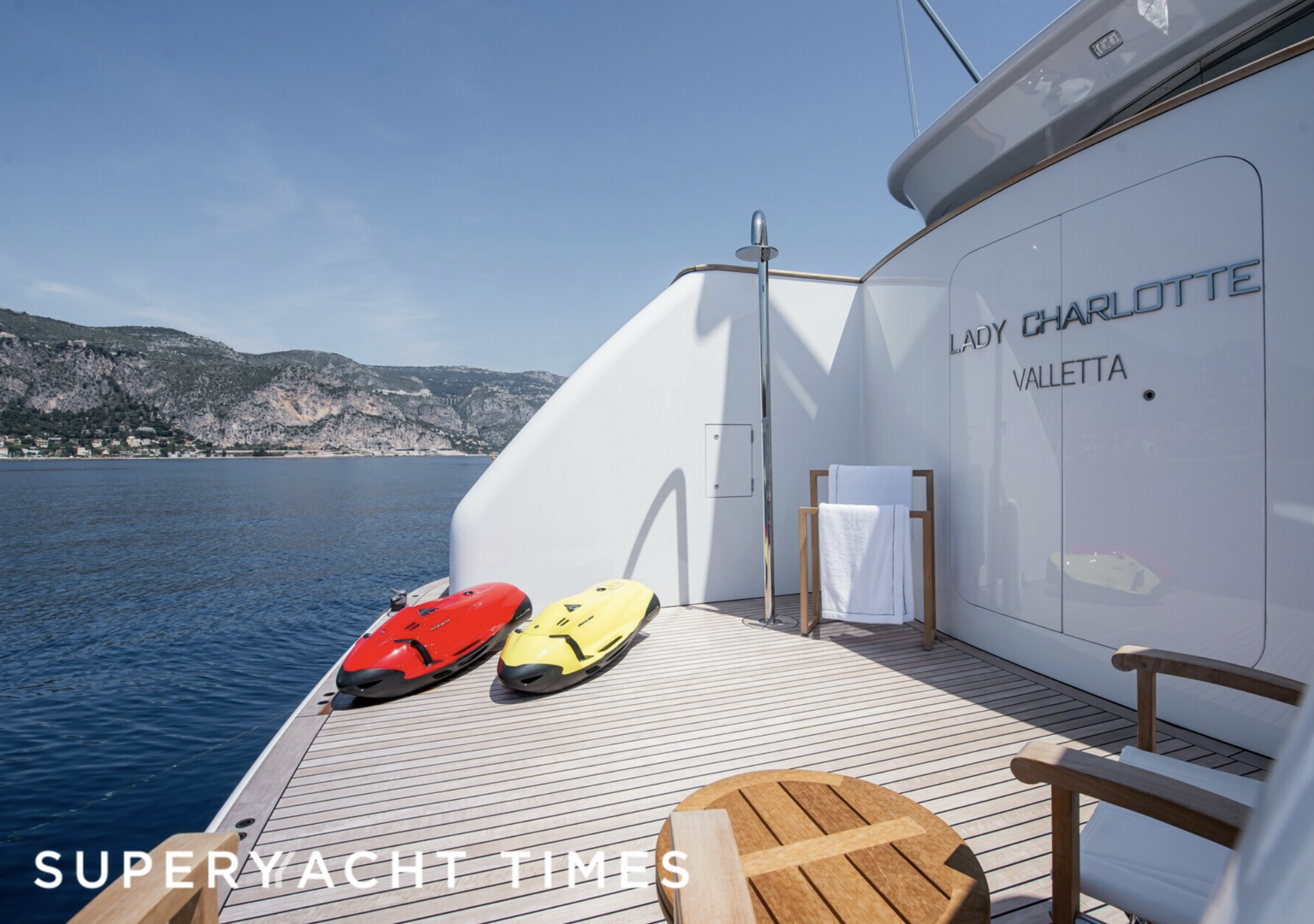 Lady Charlotte yacht beach club