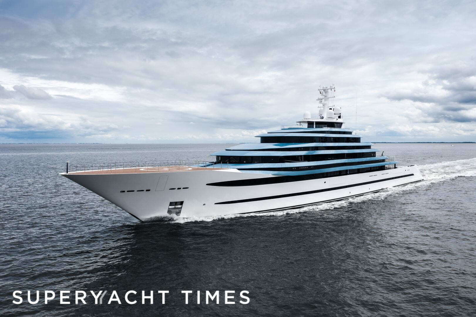 In Pictures: Oceanco's 110m Kaos departs Hamburg for Scandinavia
