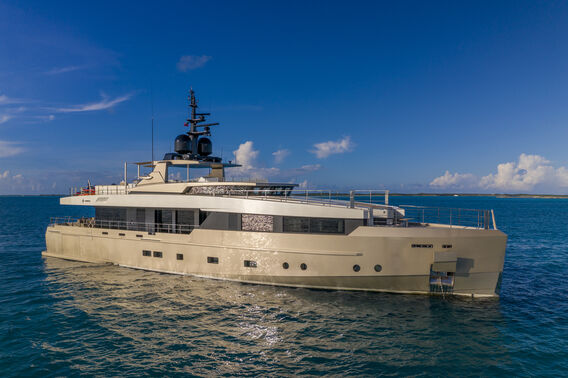 Safe haven yacht anchored 