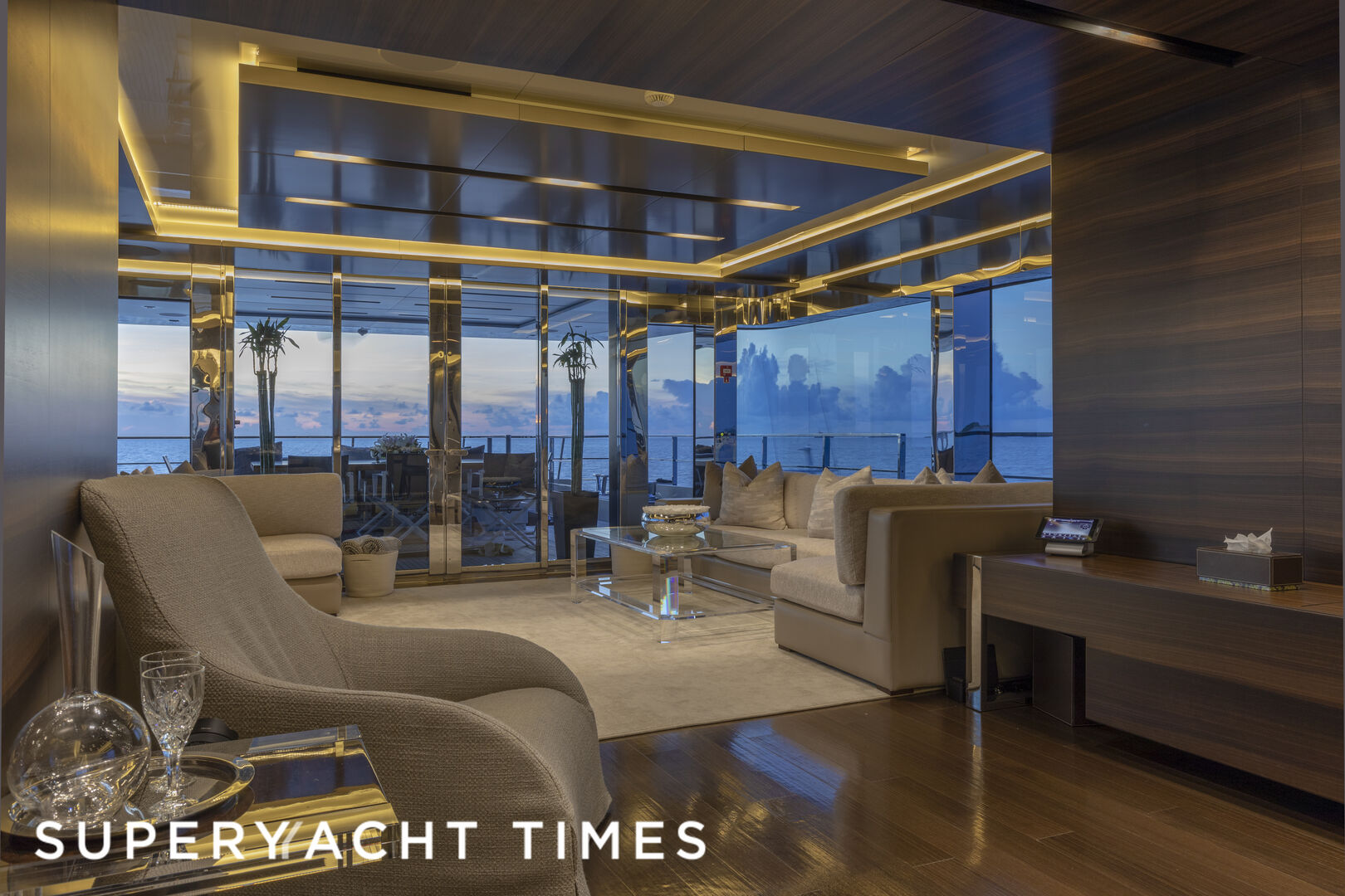Safe heaven yacht saloon