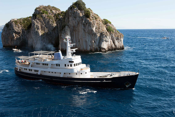 Helsingfors' 43m converted explorer yacht Ice Lady has joined the