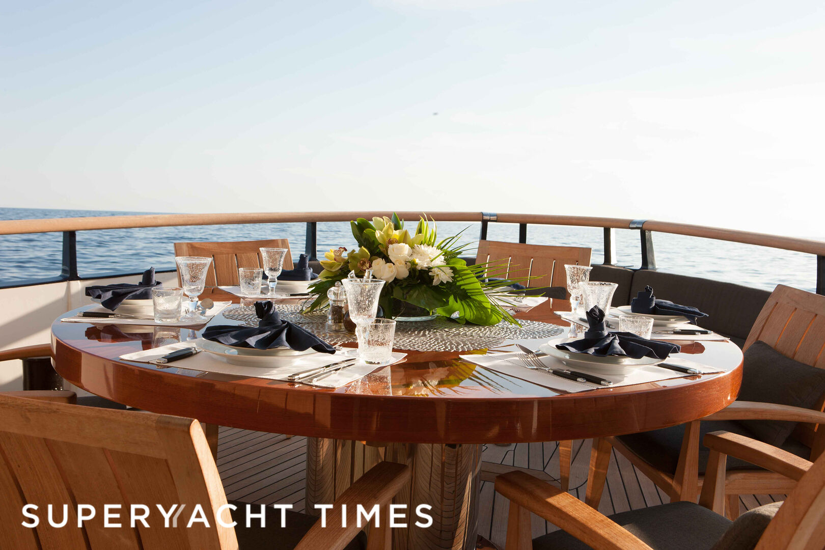 Ice Lady yacht deck  