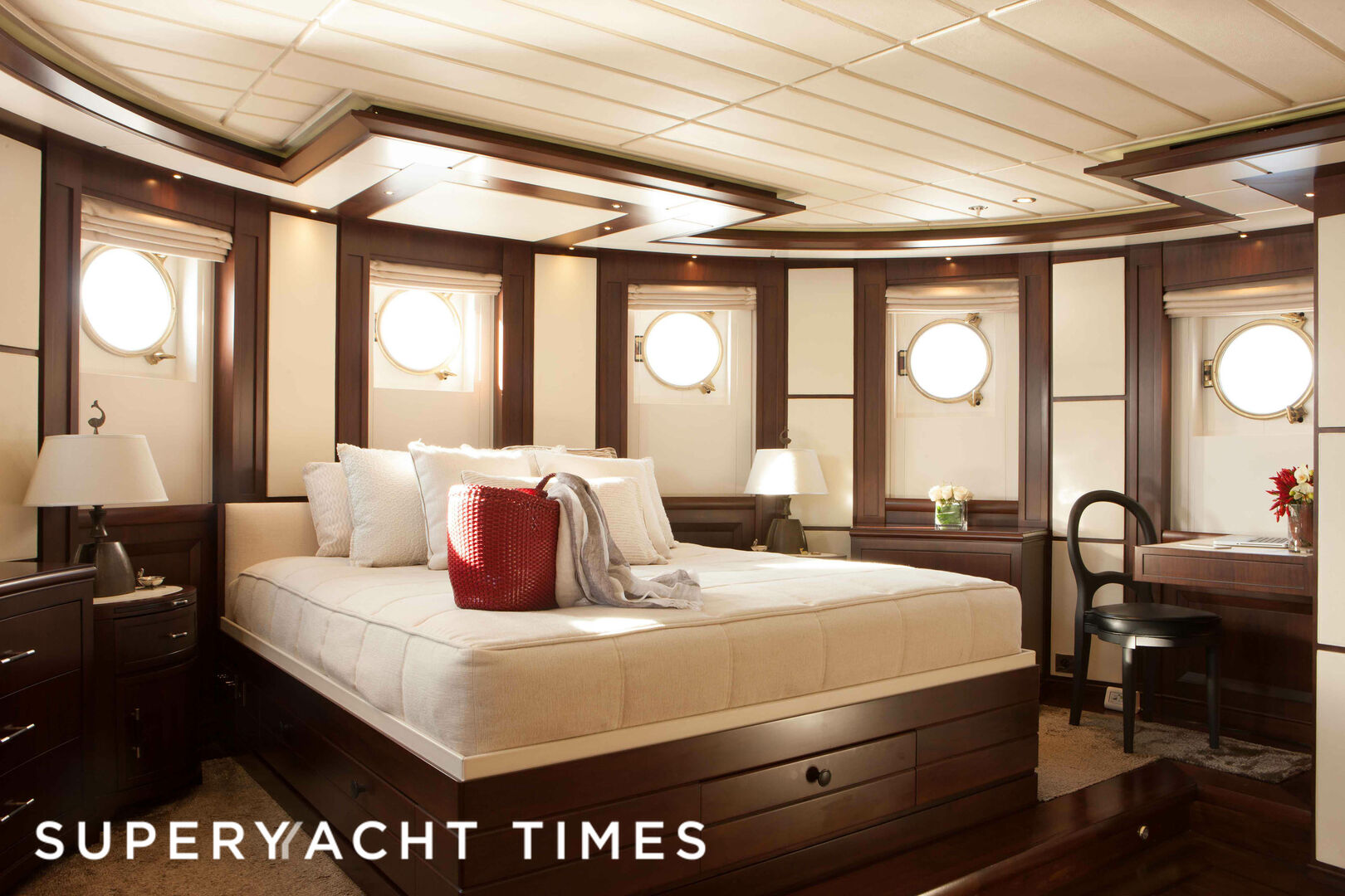 Ice Lady yacht stateroom 