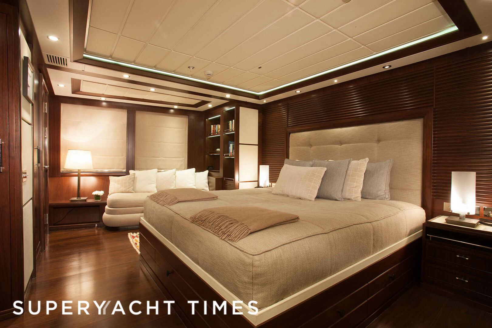 Ice Lady yacht stateroom 