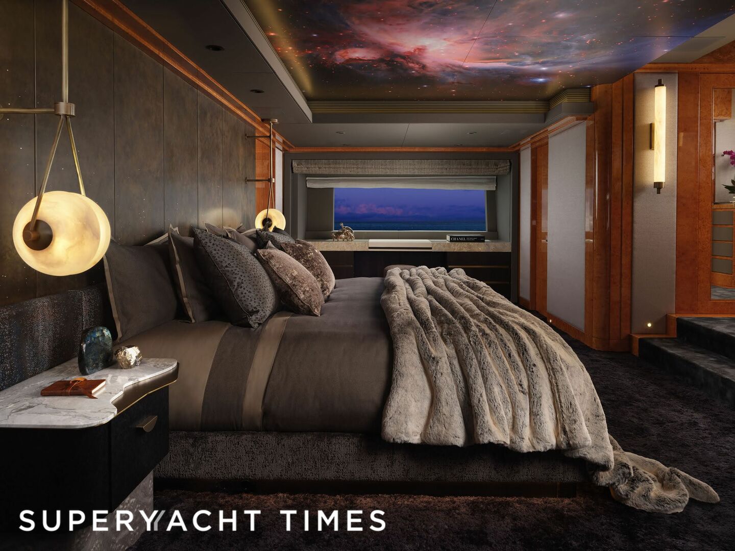 Galaxy yacht stateroom