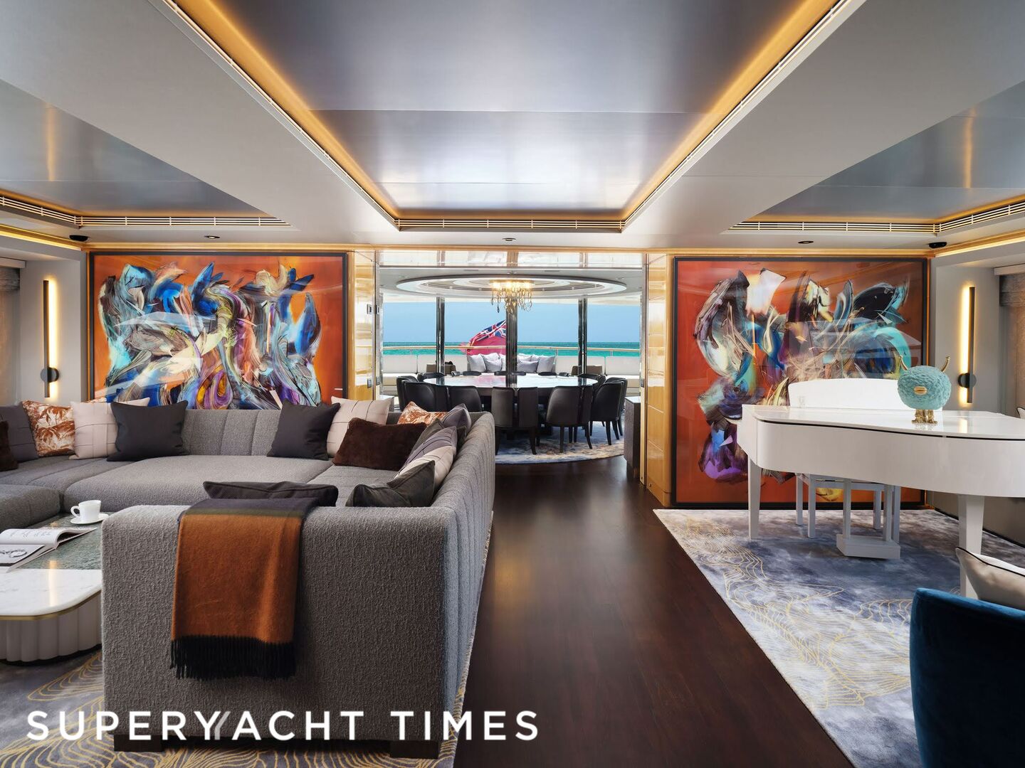 Galaxy yacht saloon