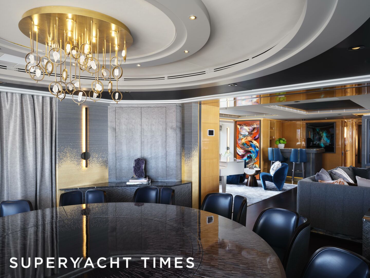 Galaxy yacht saloon