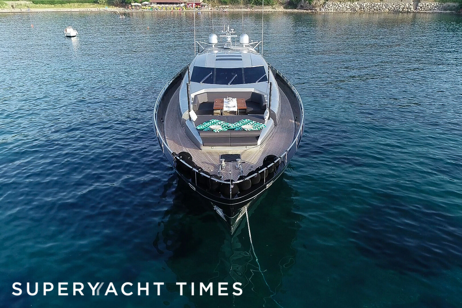 Ale.Mia yacht foredeck 
