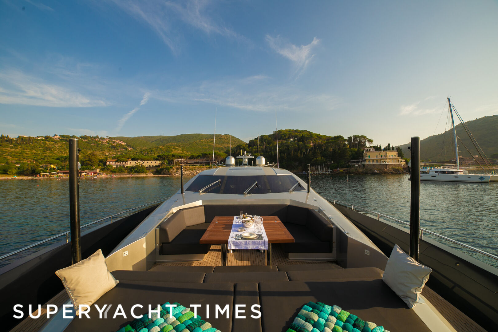 Ale.Mia yacht foredeck 