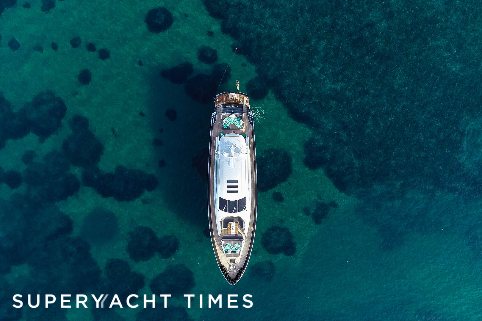 Ale.Mia yacht anchored 