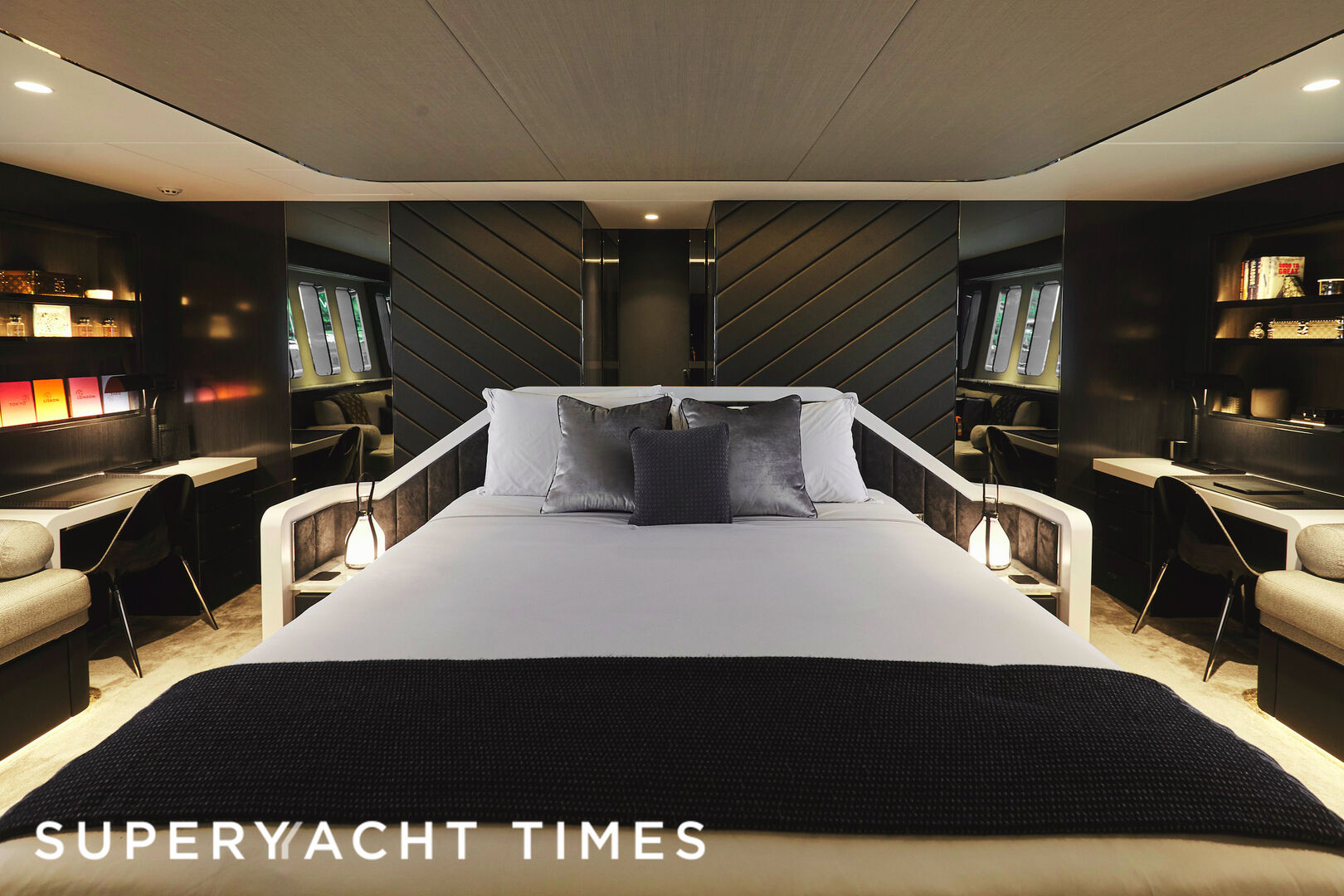 One O One yacht stateroom