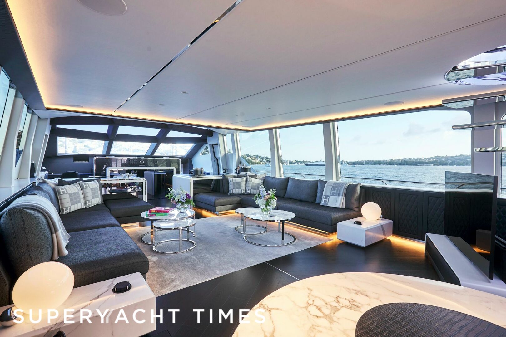 One O One yacht saloon