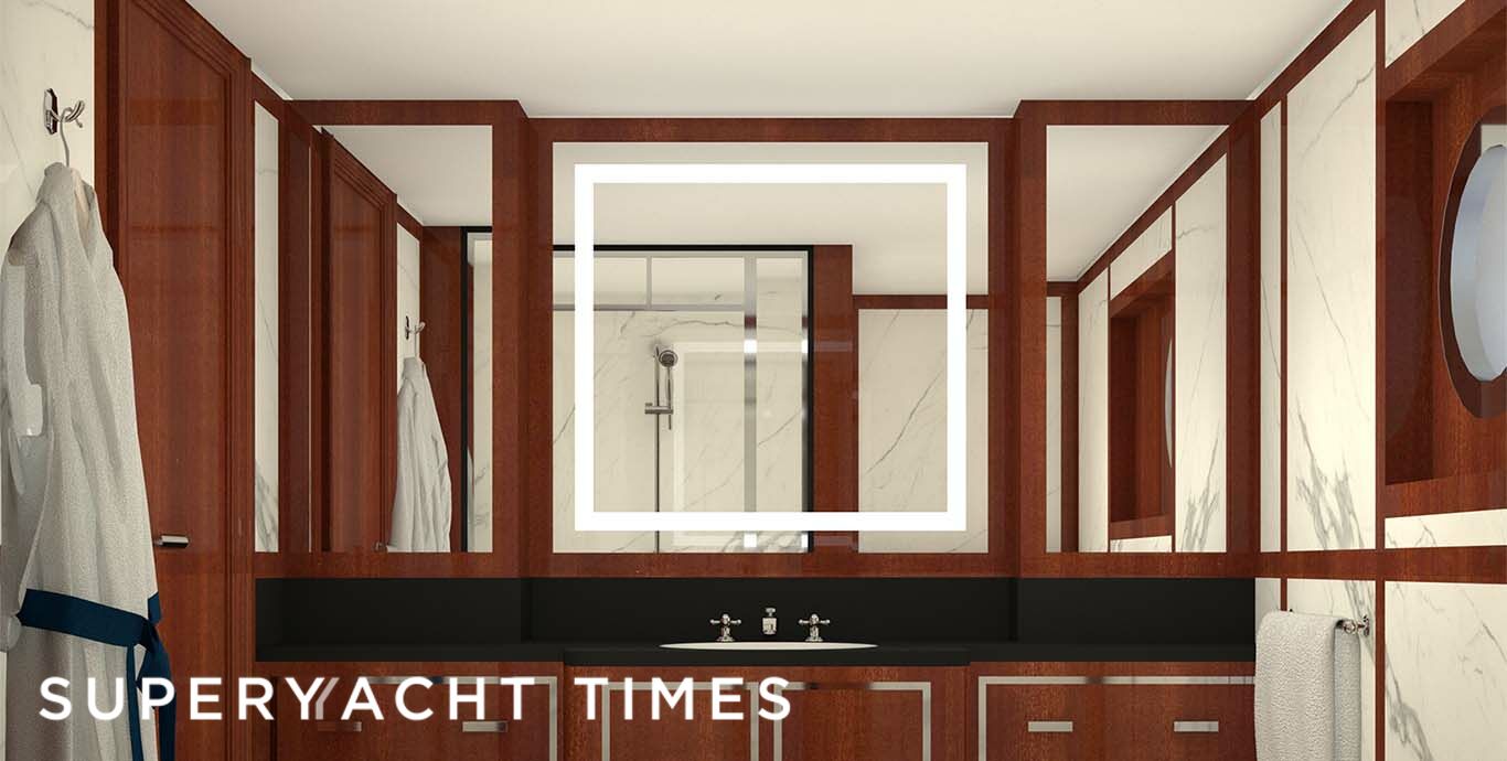 Force Blue yacht bathroom