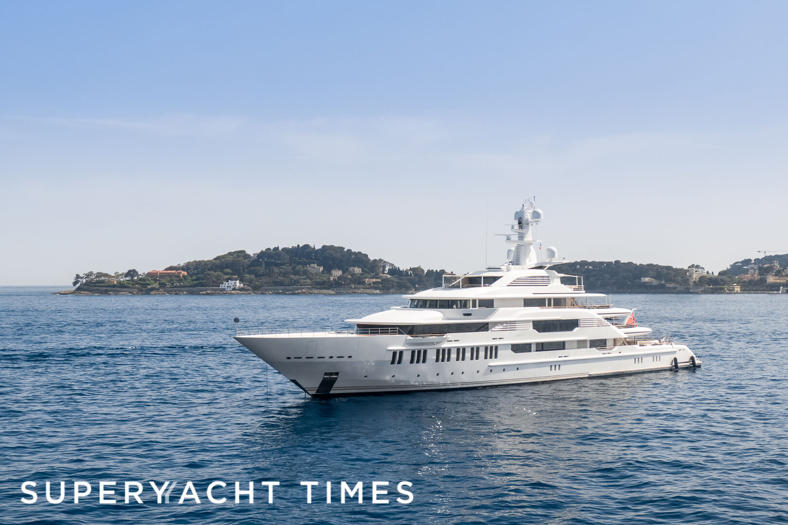 Cloud 9 yacht anchored in Saint-Jean-Cap-Ferrat
