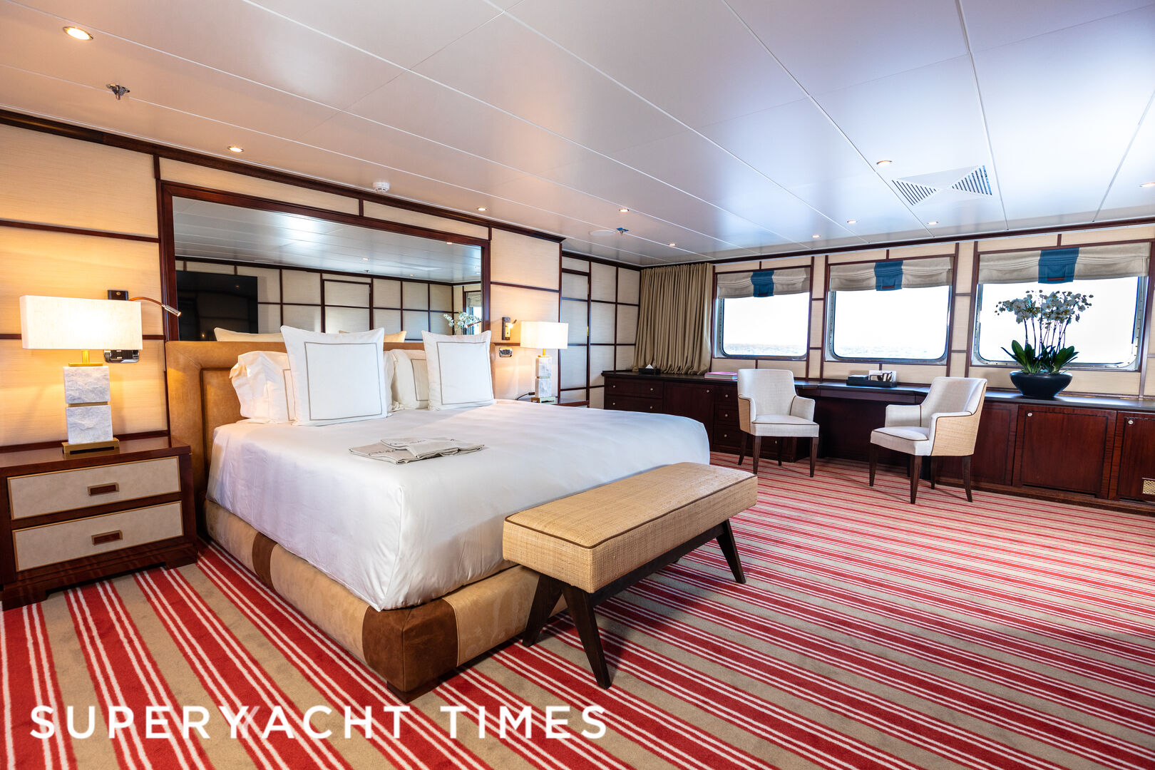 Force Blue yacht stateroom