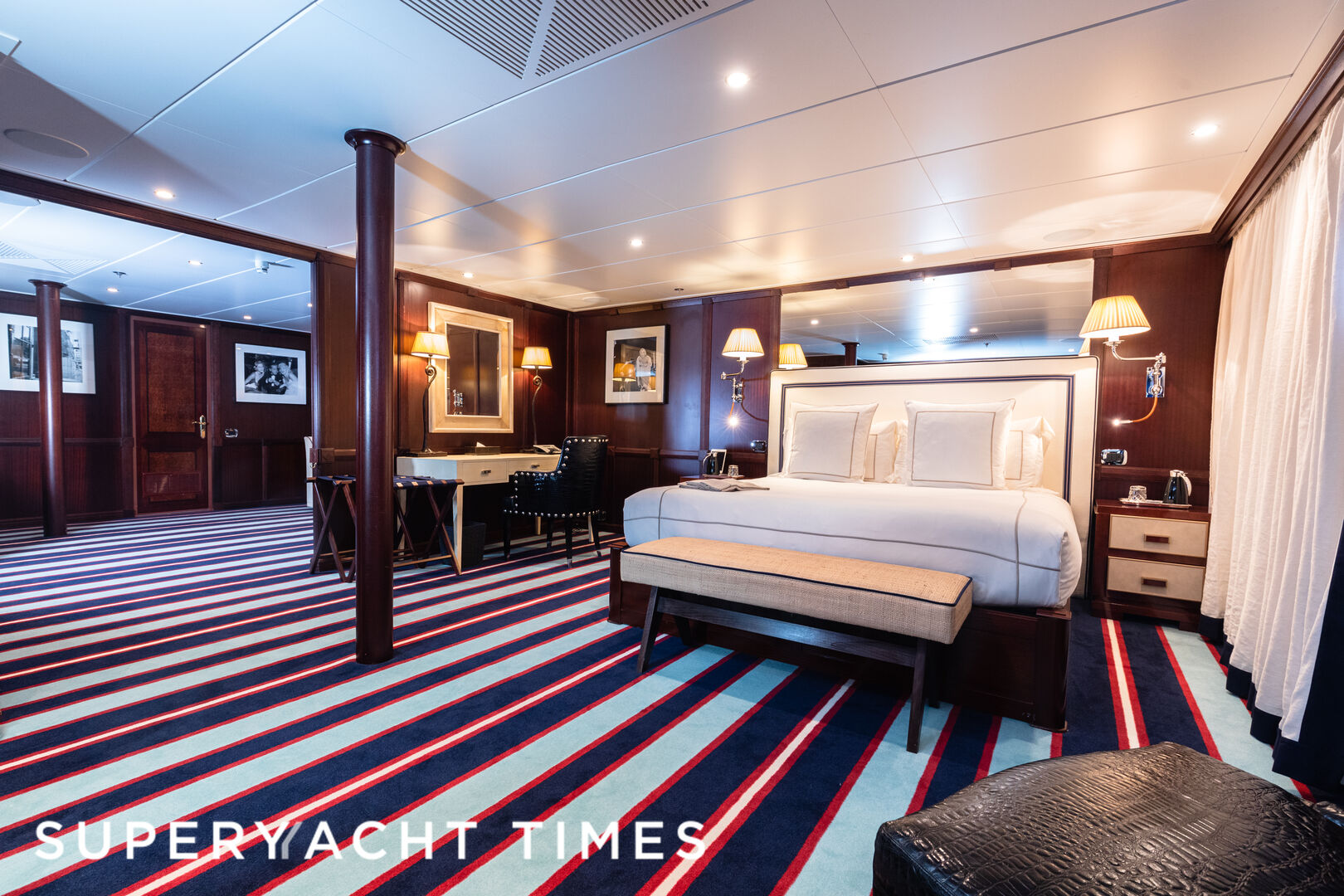 Force Blue yacht stateroom