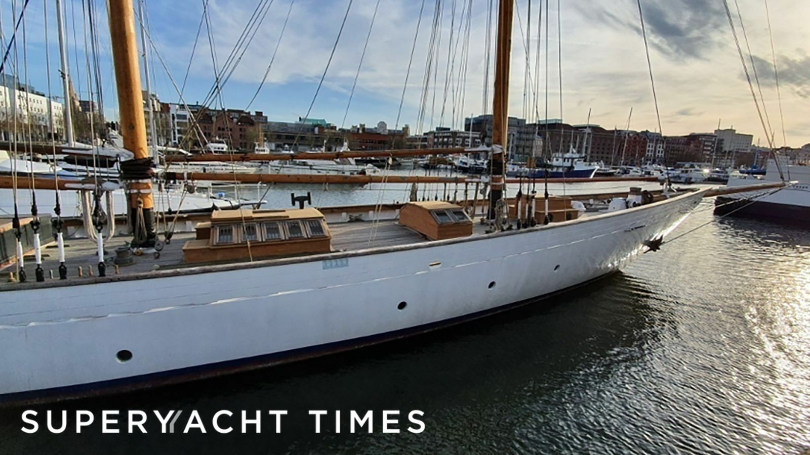 Zaca A Te Moana yacht in marina 