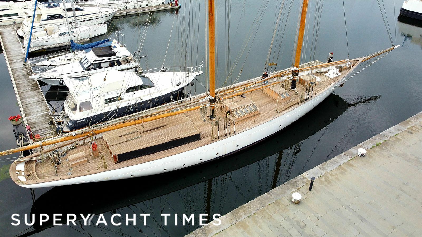 Zaca A Te Moana yacht in marina 