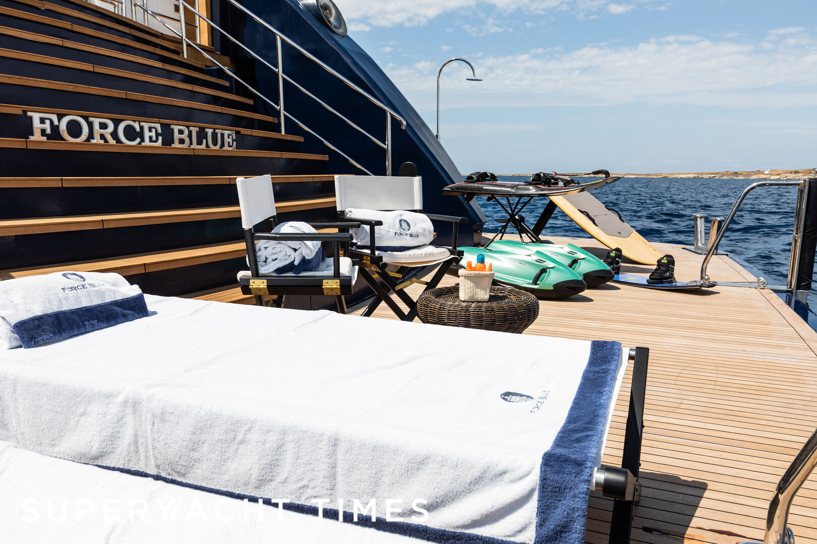 Force Blue yacht beach club