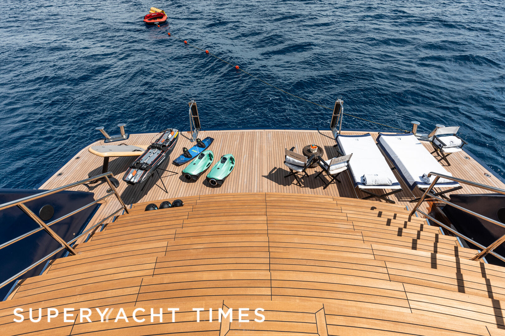 71m Royal Denship superyacht Force Blue for sale following