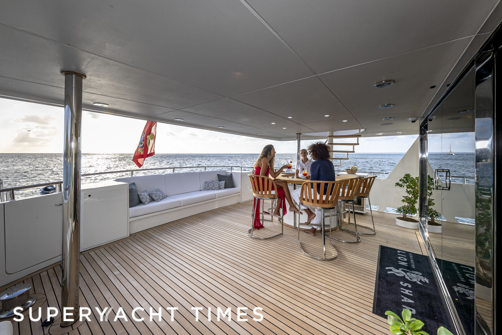 Lionshare yacht deck