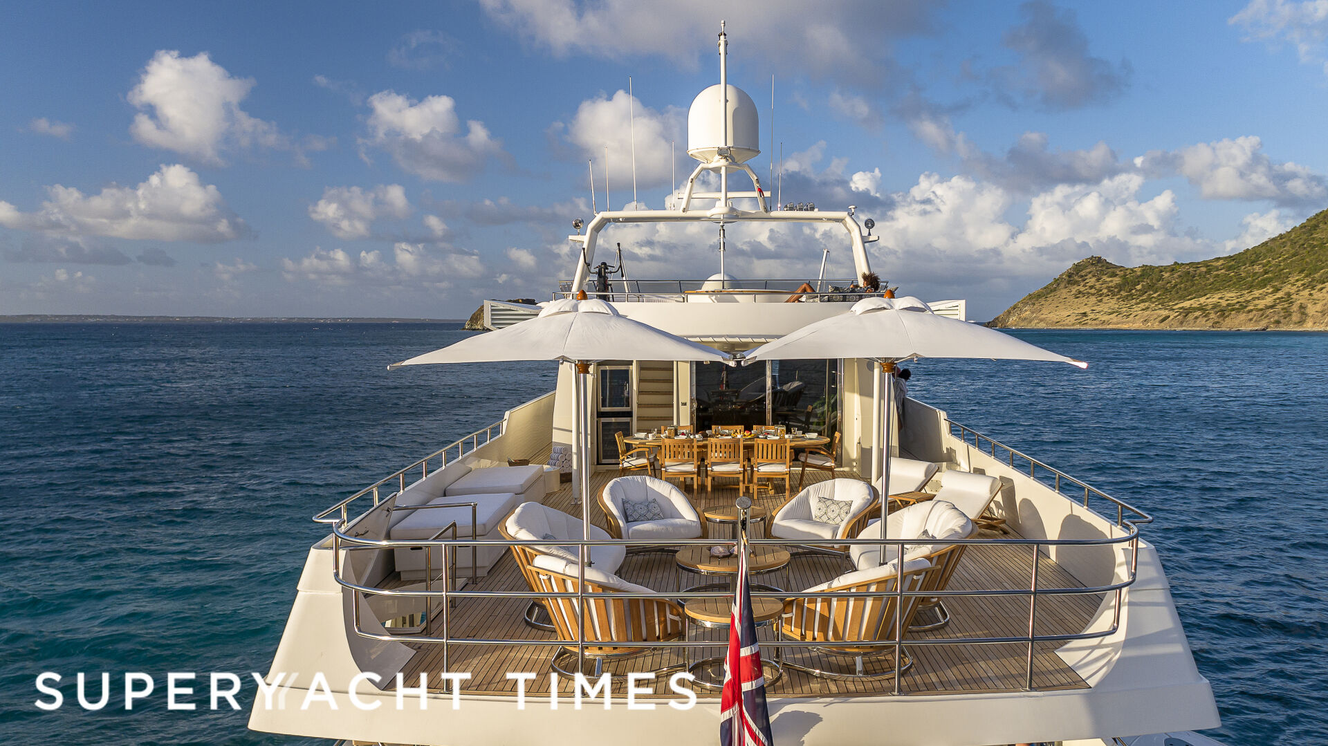 Lionshare yacht deck