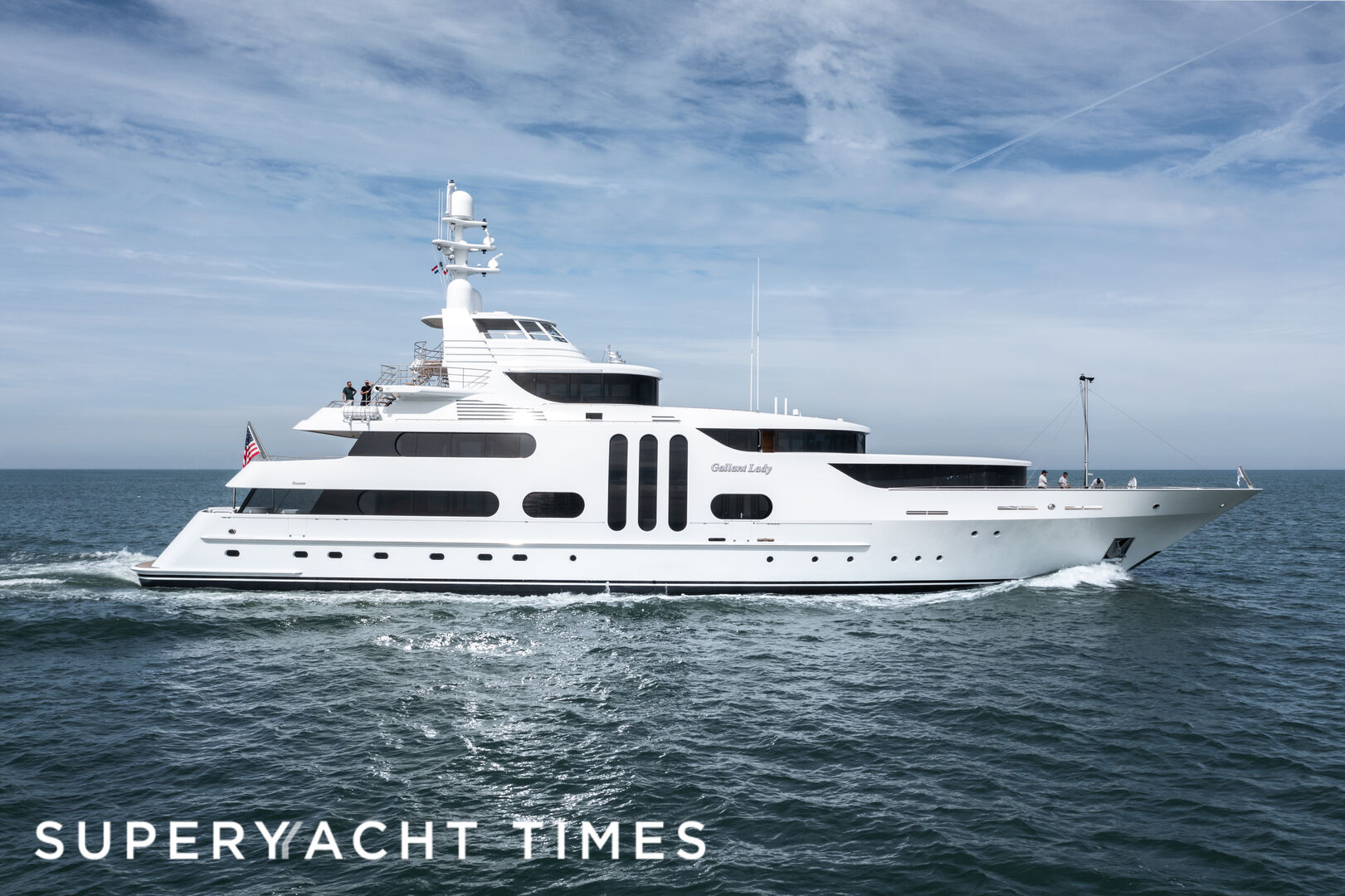 Gallant Lady yacht sea trials