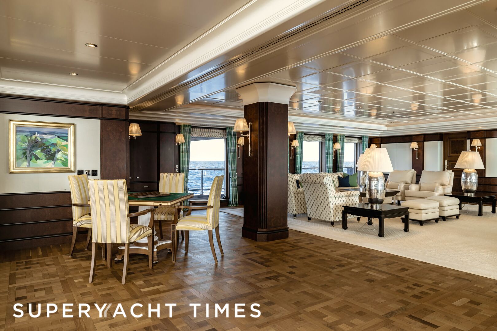 Carinthia VII yacht saloon 