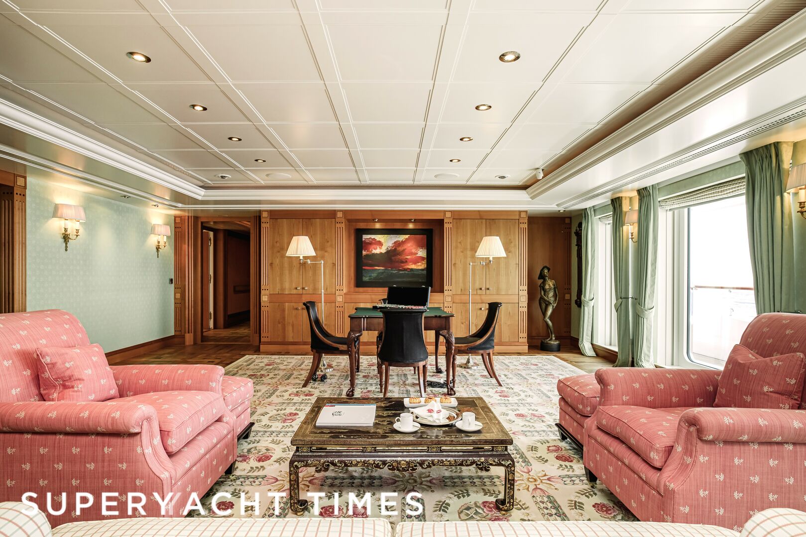 Carinthia VII yacht saloon 