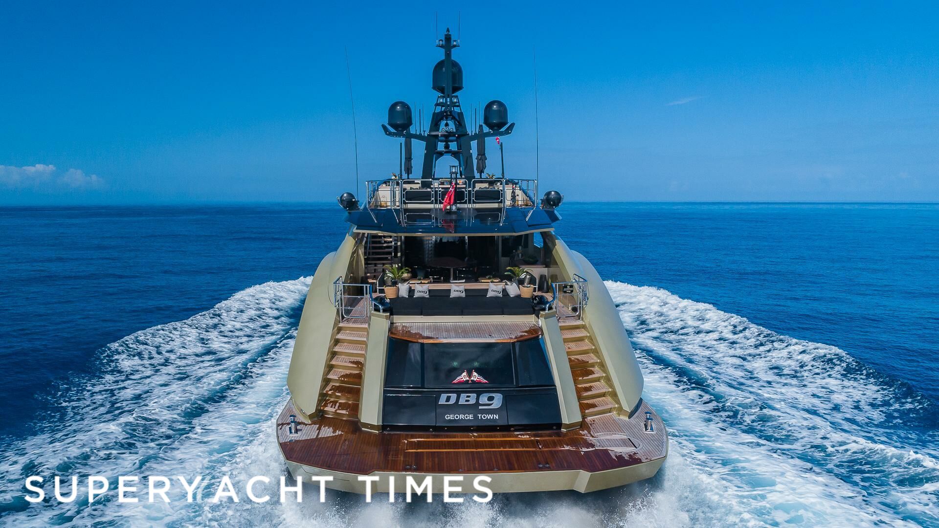 DB9 yacht cruising 