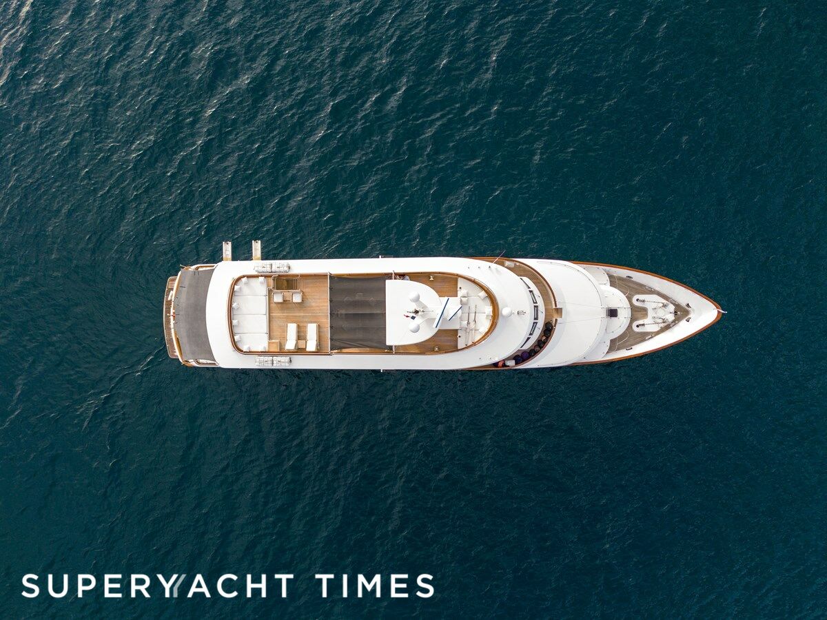 Amoha yacht at anchor