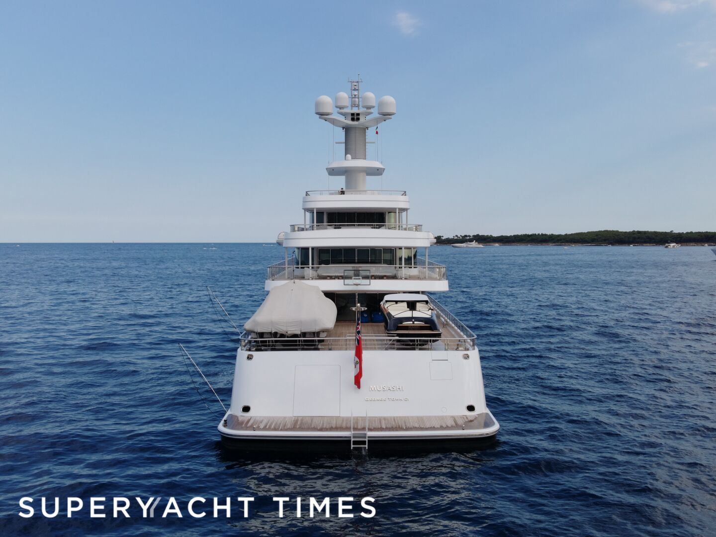 Musashi yacht anchored in Cannes 