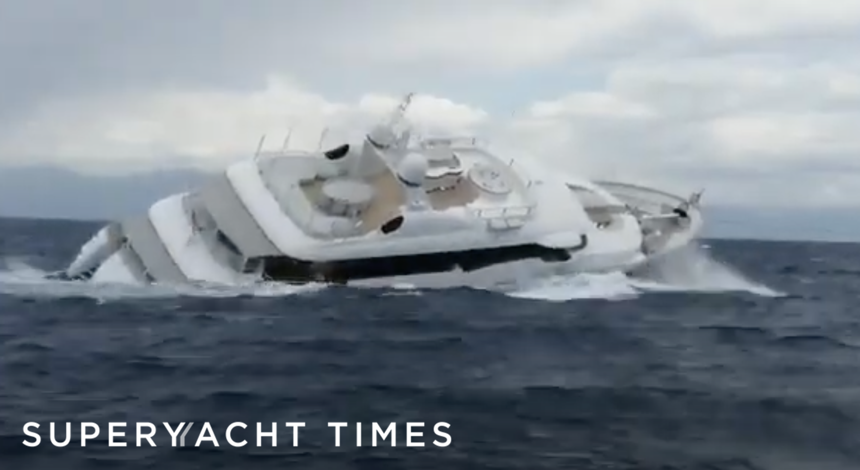 My Saga yacht sinking off Italy