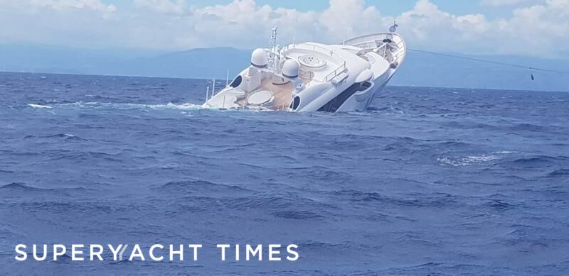 My Saga yacht sinking off Italy