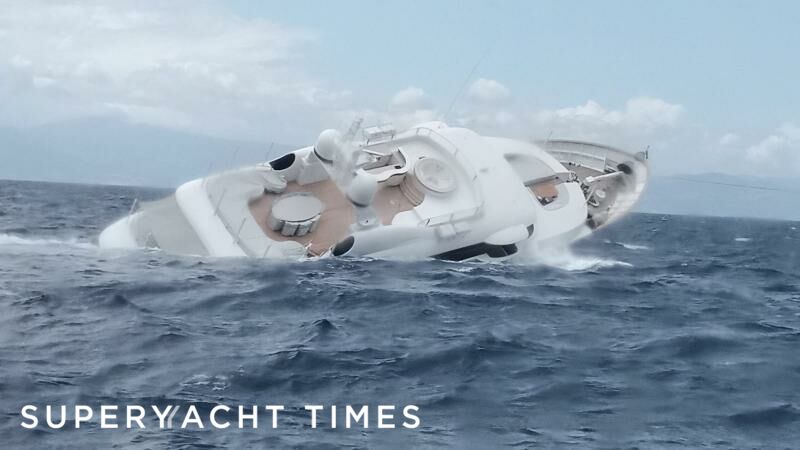My Saga yacht sinking off Italy