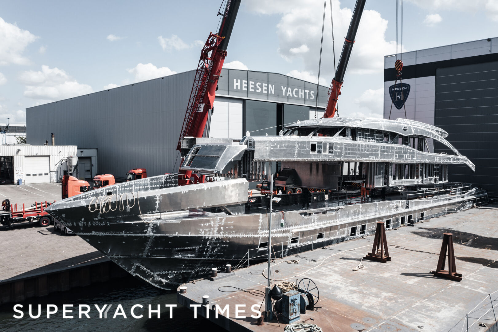 50m Heesen superyacht Project Jade hits construction milestone