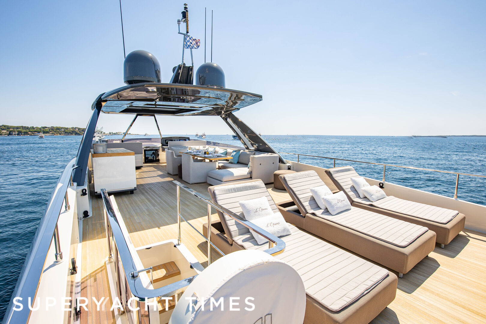 L'Opera yacht upper deck