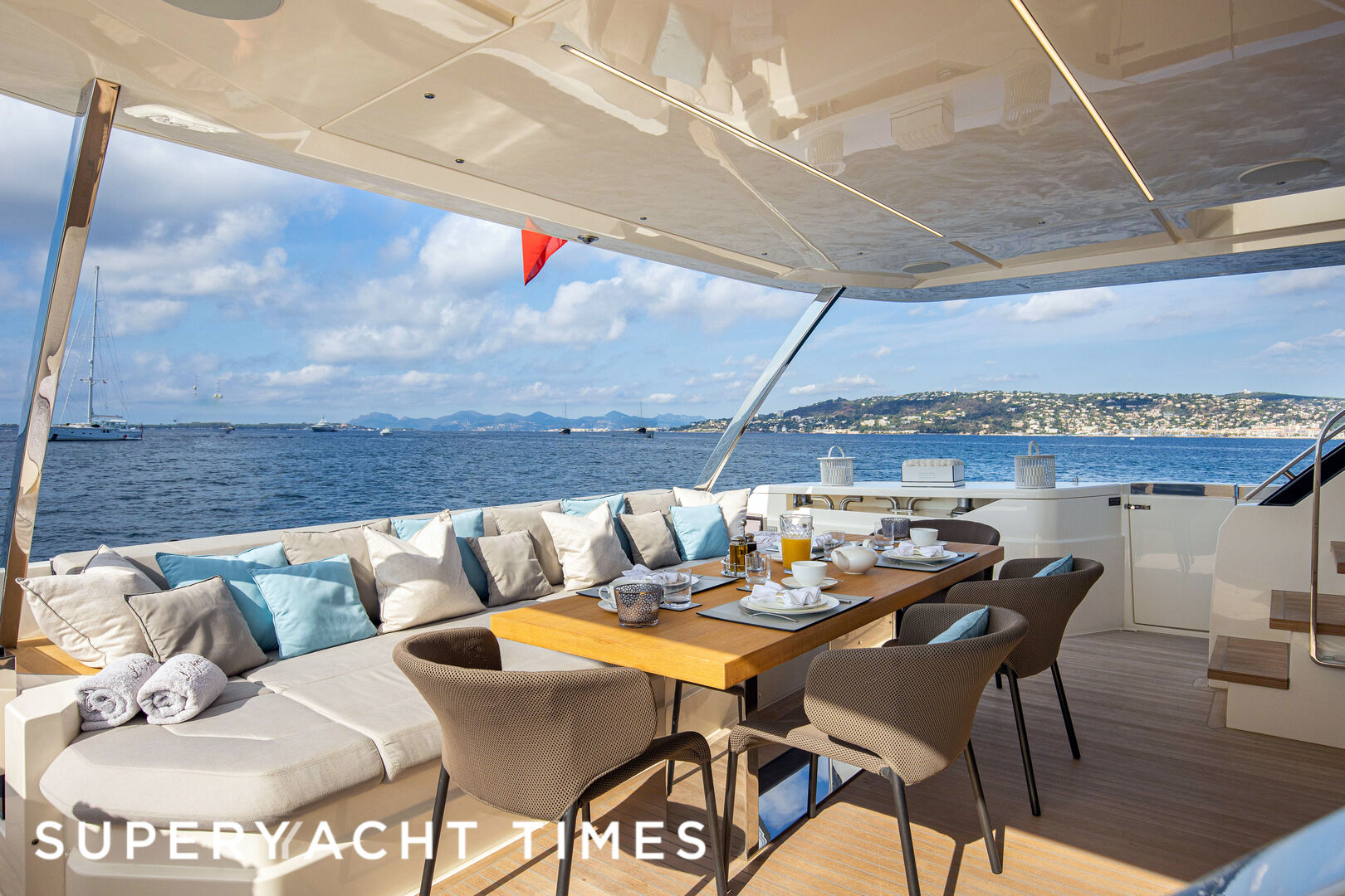 L'Opera yacht aft deck