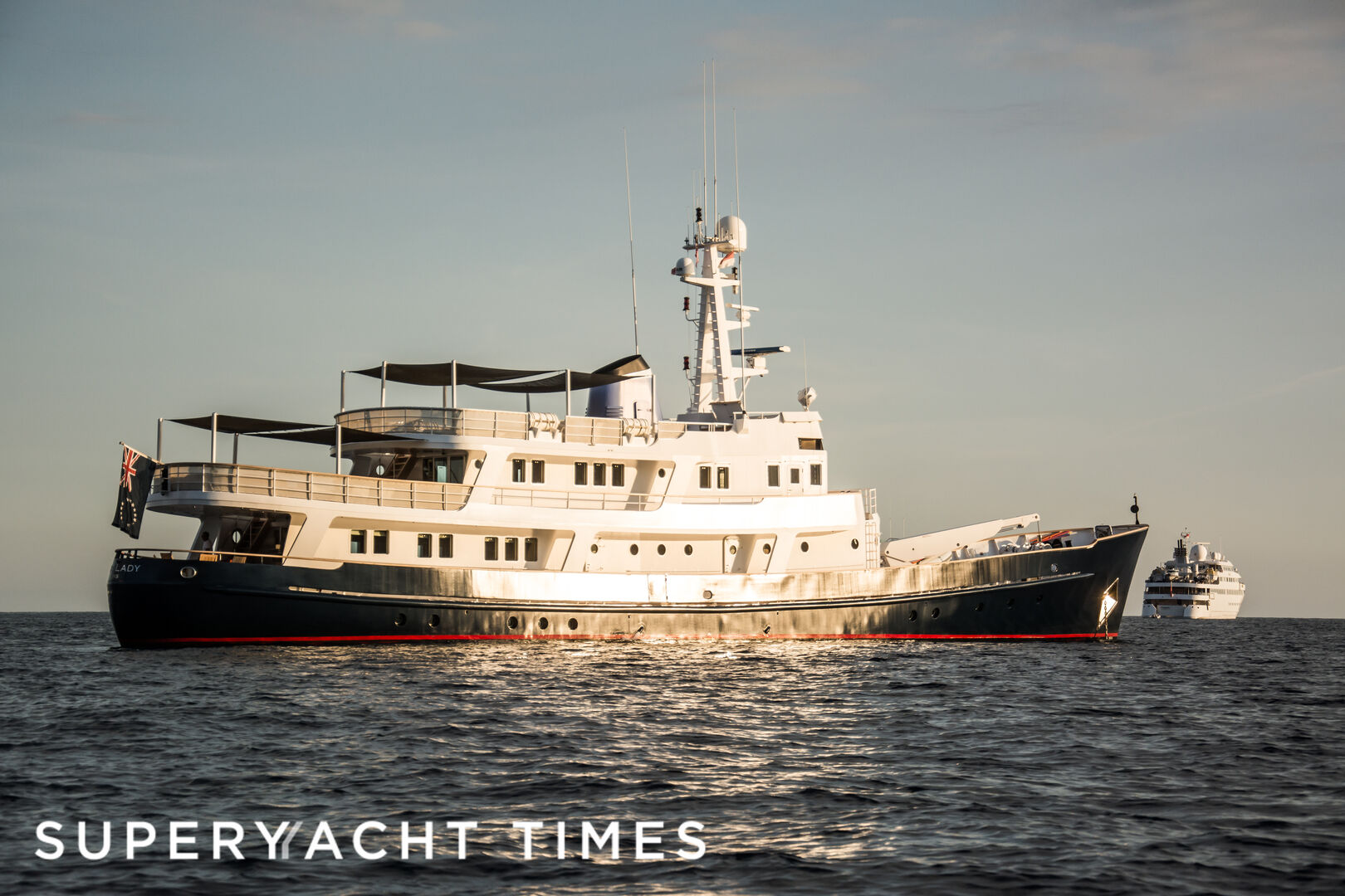 Ice Lady anchored off Monaco