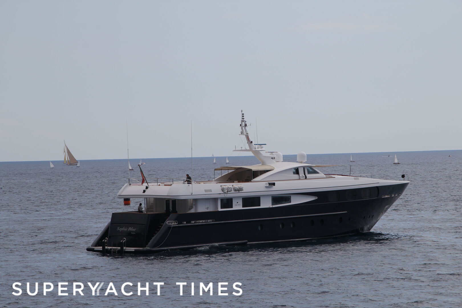 Sophie Blue anchored off  Monaco