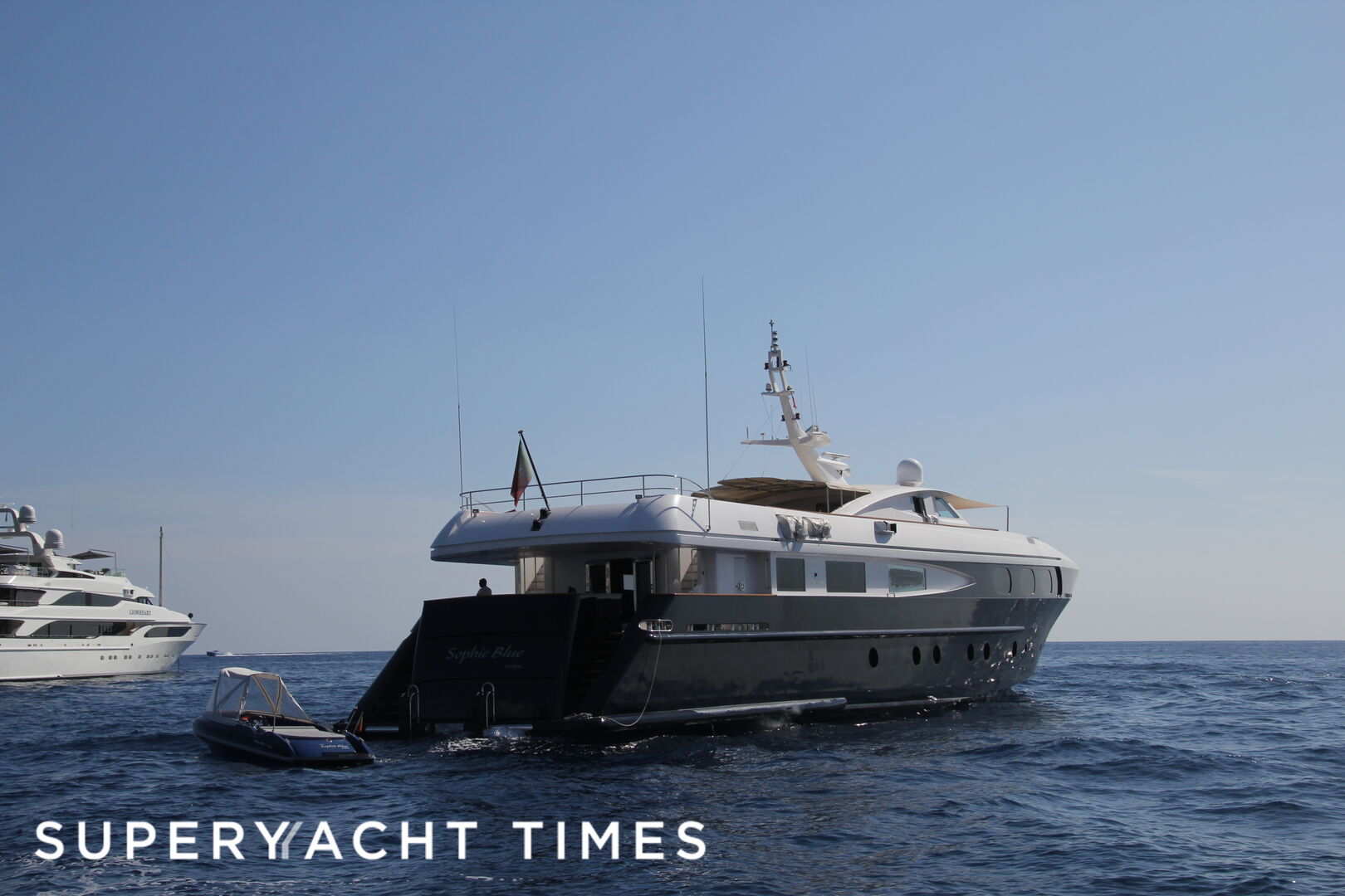 Sophie Blue anchored off  Monaco
